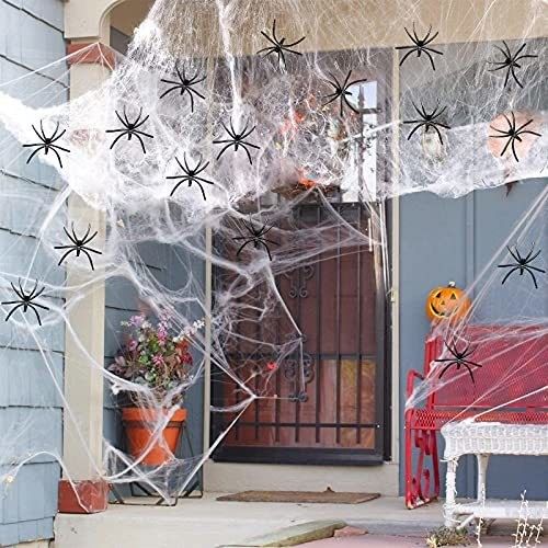 ポリエステル スパイダー ウェブ 綿糸 ハロウィーン パーティの道具のための鬼屋の装飾