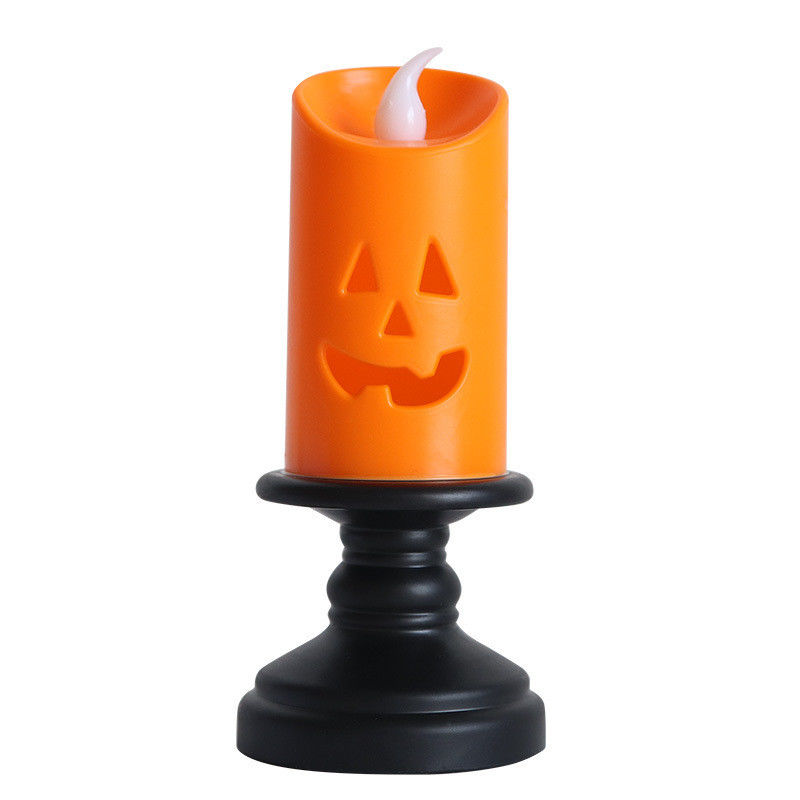 ハロウィーンの飾り付け LED うどんキャンドルホルダー ナイトライト キャンドルスタイルのランプオーナメント 8*12cm
