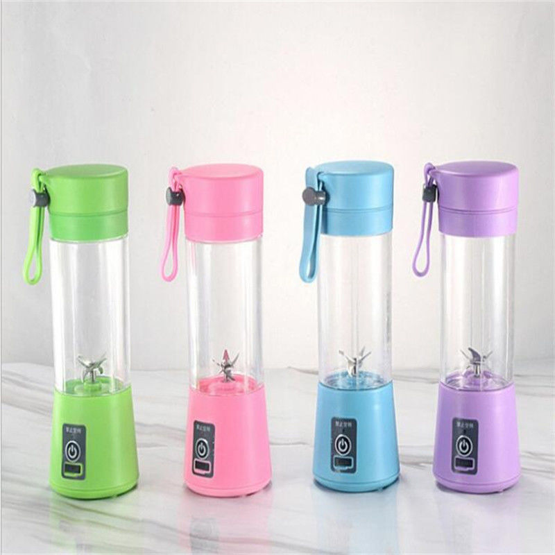 コンパクト 380ml ポータブル ミニ電気ジュースミキナー 家庭用キッチンでの果物混合用