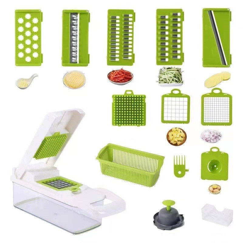 フルーツ 野菜 ツール トップセラー キッチン アクセサリー 12 in 1 Food Dicer Onion Chopper