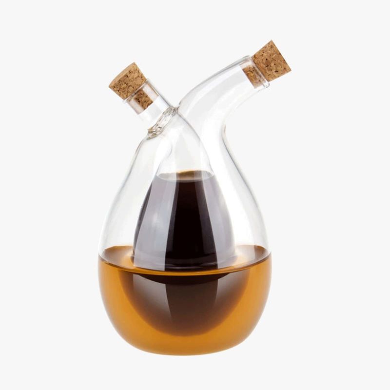 350ml ボトルポット分離ケトルセット オリバーオイルとエサディスペンサーのためのグレービーボート