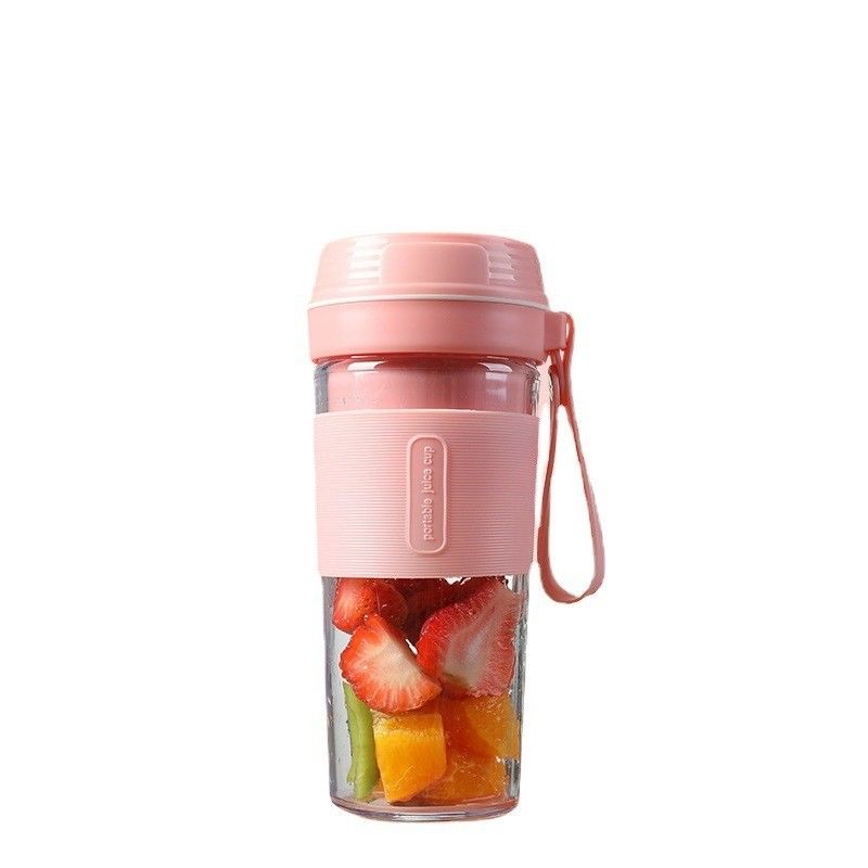 280ml ポータブルUSB充電式電気ジューサー 4刃野菜果物ジューサー カップメーカー